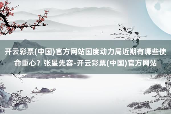 开云彩票(中国)官方网站国度动力局近期有哪些使命重心？张星先容-开云彩票(中国)官方网站