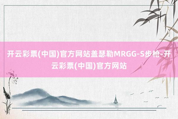 开云彩票(中国)官方网站盖瑟勒MRGG-S步枪-开云彩票(中国)官方网站